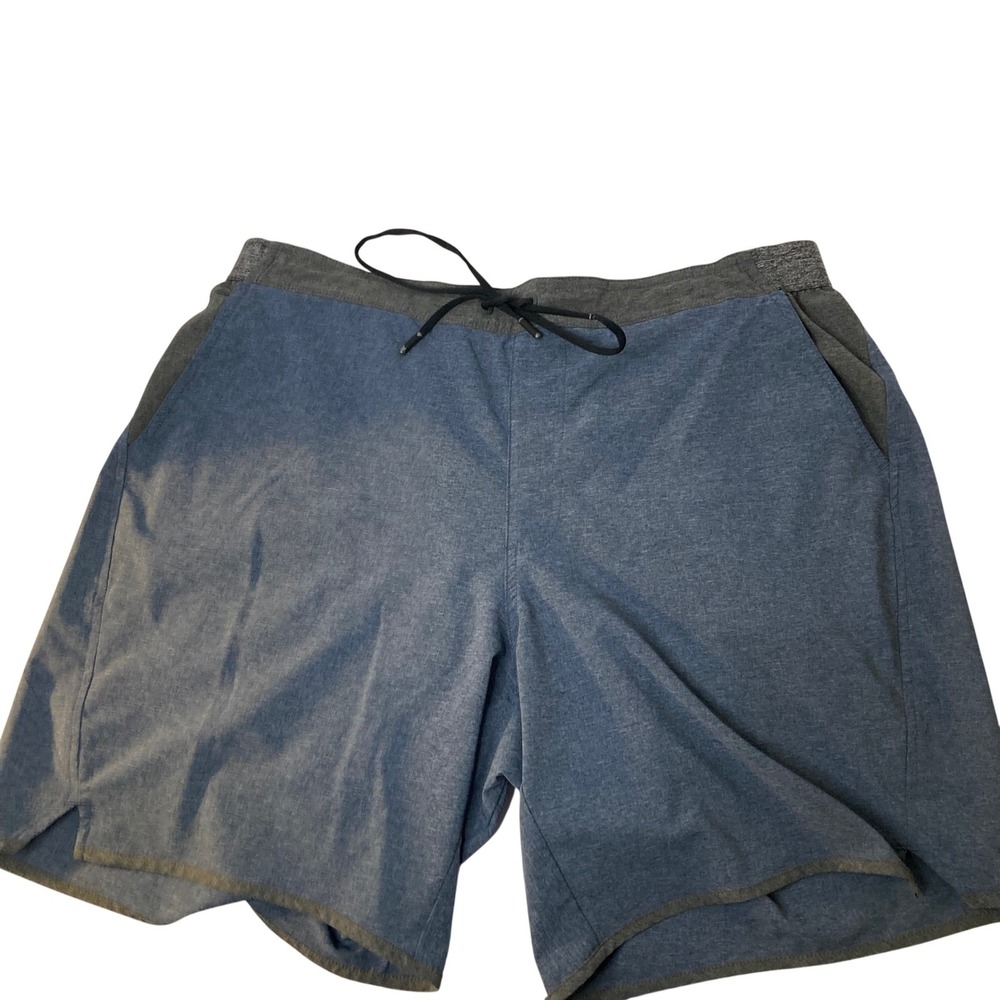 Mens Chubbies Shorts Gray Blue‎ 2XL 7" Inseam Lined Pockets Flaw